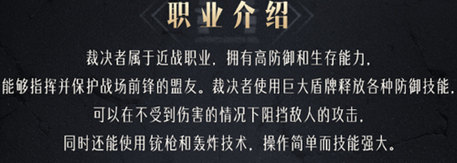 《命运方舟》裁决者职业介绍