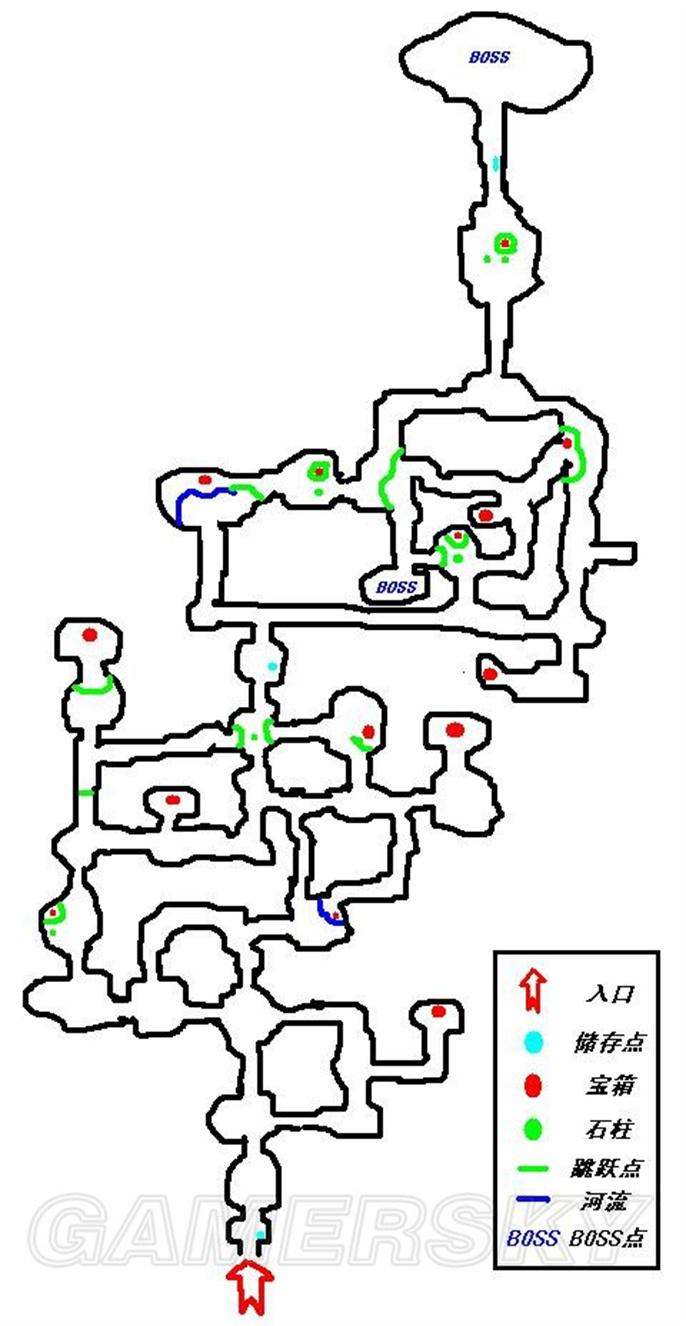 《伊苏6纳比斯汀的方舟》绿水洞地图怎么走