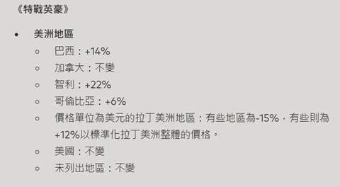 《无畏契约》国际服充值比例调整一览2024