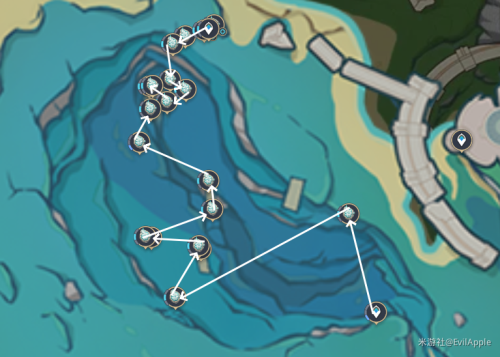 《原神》4.2苍晶螺收集路线